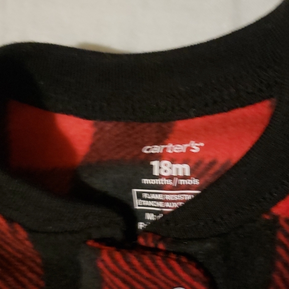 18 month Carter's Christmas pajama - Picture 3 of 4